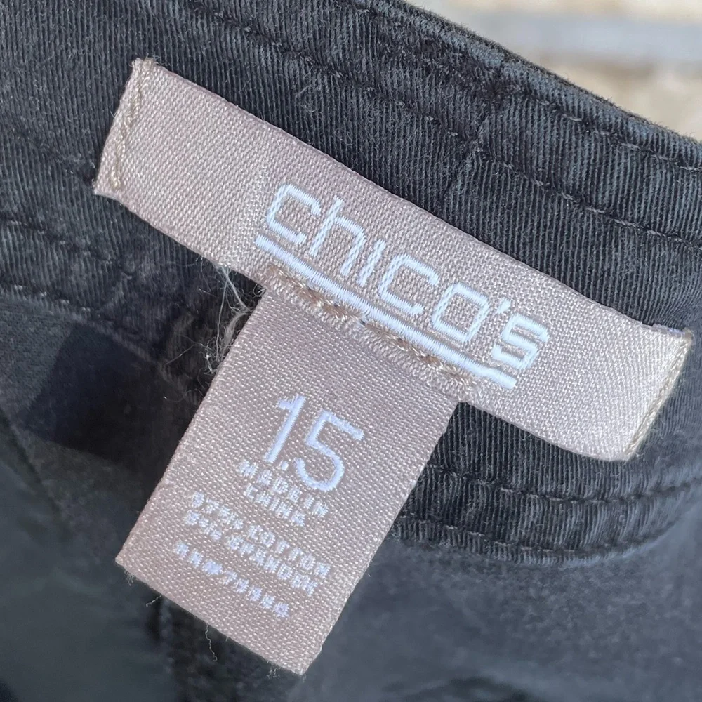 5‎ for $25🔥Chico's Black Trouser Pants Size 1.5 (Size 10)